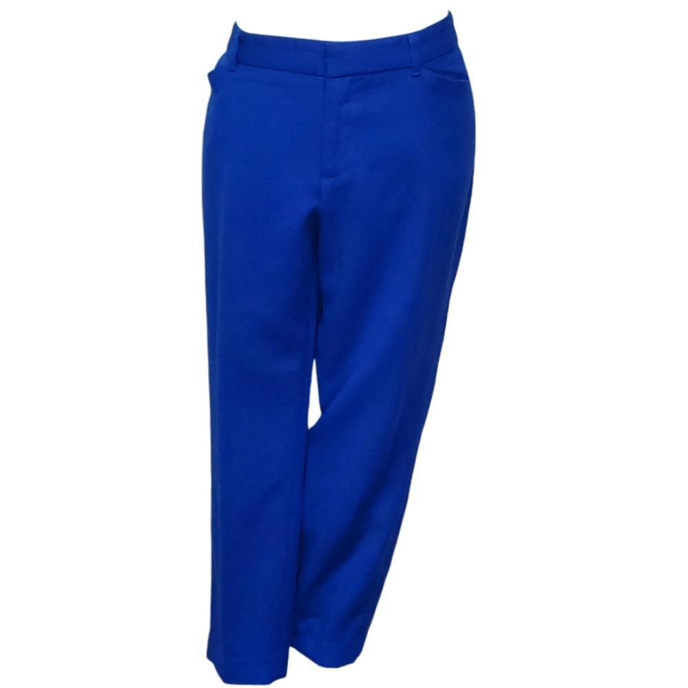 GAP Deep Blue Slim Cropped Pants Slacks Size 6 Stretch